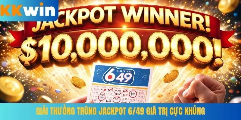 Giải thưởng trúng jackpot 6/49 giá trị cực khủng