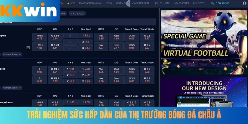 Trải nghiệm sức hấp dẫn của thị trường bóng đá châu Á